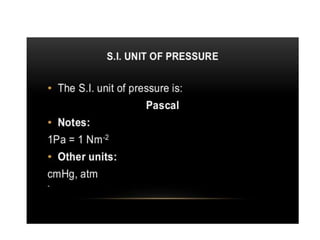 force and pressure
