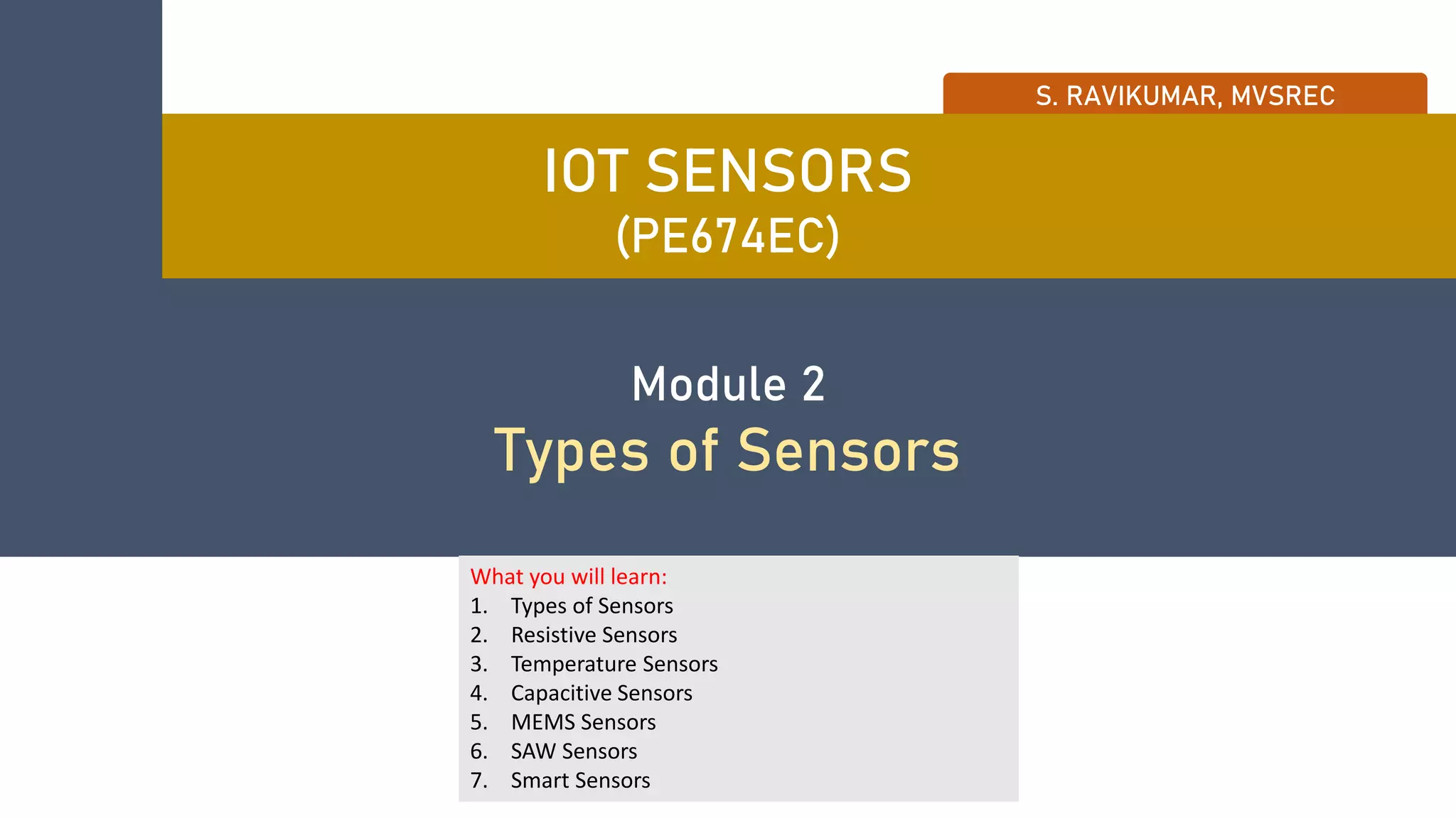 IOT SENSORS PPT