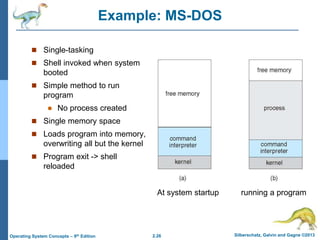 Single Task Operating System Examples Operating-System Structures | PPT