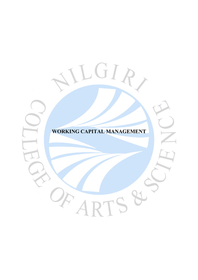 WORKING CAPITAL CYCLE PDF