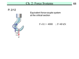 Force system two and three dimensional concepts | PDF