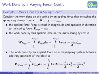Comprehensive Guide to Work, Energy, and Momentum in General Physics ...