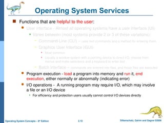 Operating System Structure & Core Components | PPTX