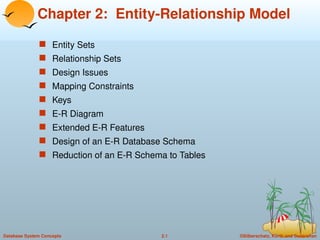 Comprehensive Guide to Entity-Relationship Model in Database Systems | PPTX