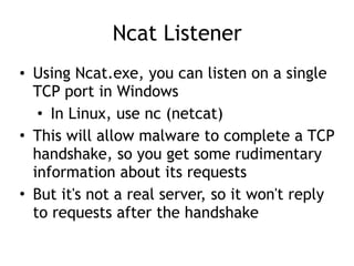 CNIT 126 2: Malware Analysis in Virtual Machines & 3: Basic Dynamic ...