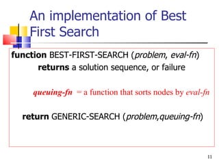 Ch2 3-informed (heuristic) search | PPT