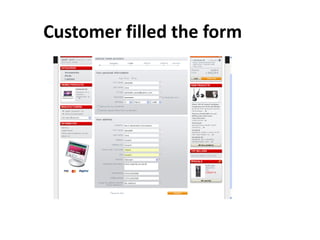 Customer filled the form
 
