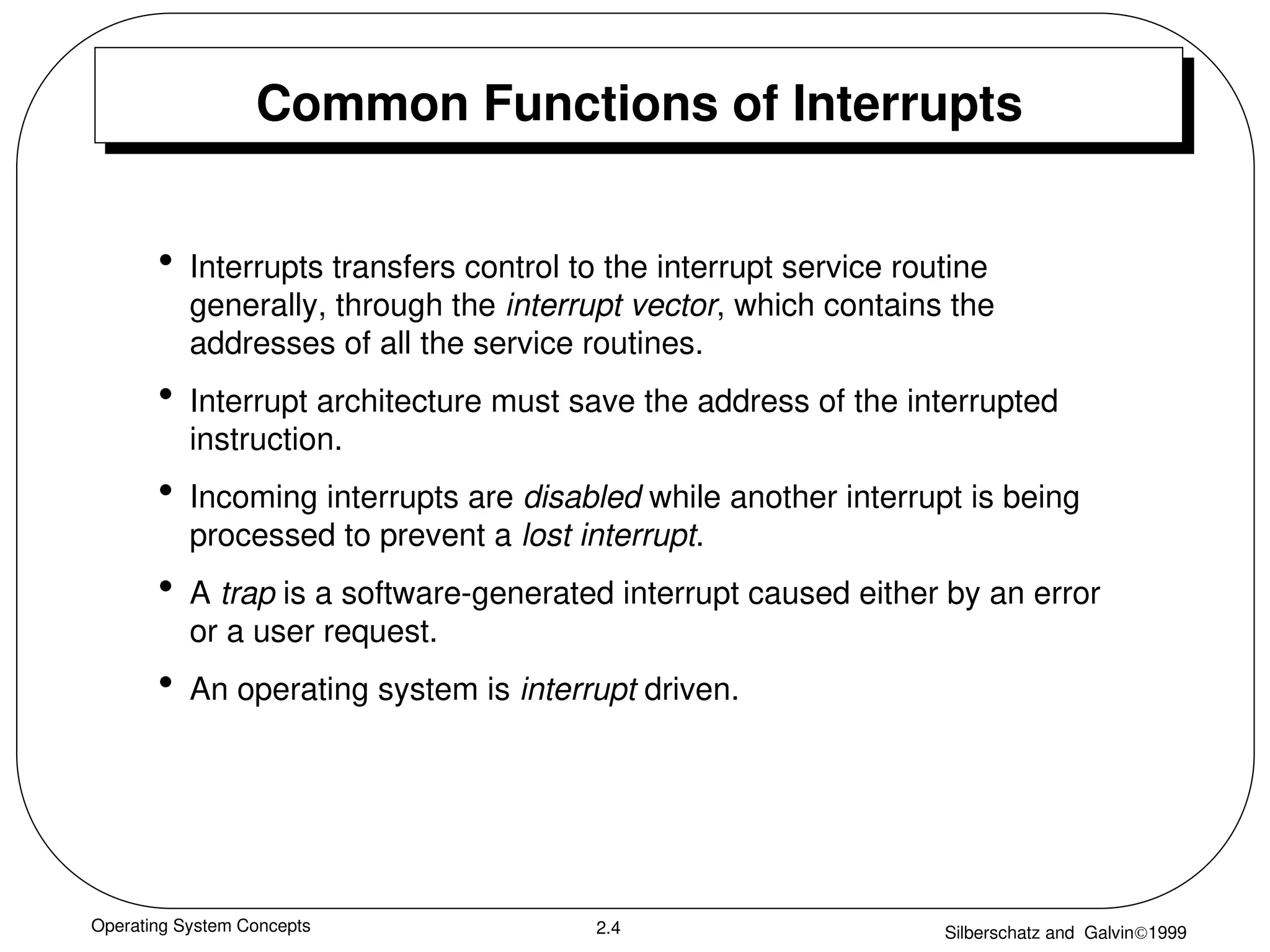 ch2 - Computer-System Structures Operating system | PPT