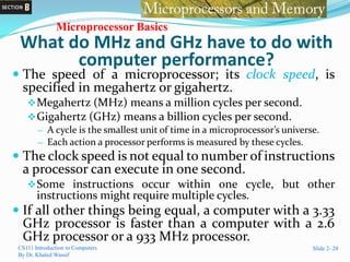 Ghz Example Ch 2 computer hardware(a,b,c,d,e) | PPTX