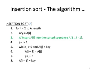 Algorithms - "Chapter 2 getting started" | PPTX