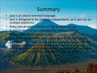 GETTING STARTED WITH JAVA(beginner) | PPT