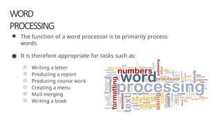 Report Writer Word Processor Program CH2-Hardware and Software as level information technology.pptx