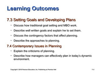 Chapter 2 -Foundation of Planning(goals, strategies, and plans) | PPT
