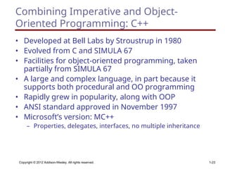 Programming Languages Chapter 2 - History of Languages | PPT