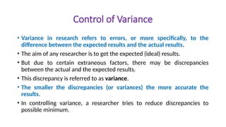 Discrepancy Differences Ch 2 - Research Variables.pptx research variable | PPTX