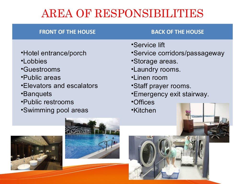 HOUSEKEEPING OPERATION ROLES AND FUNCTIONS OF HOUSEKEEPING PERSONNEL