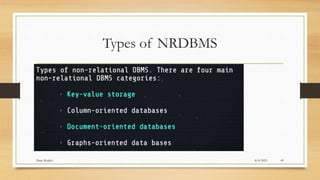 Types of NRDBMS
8/8/2021
Data Models 49
 