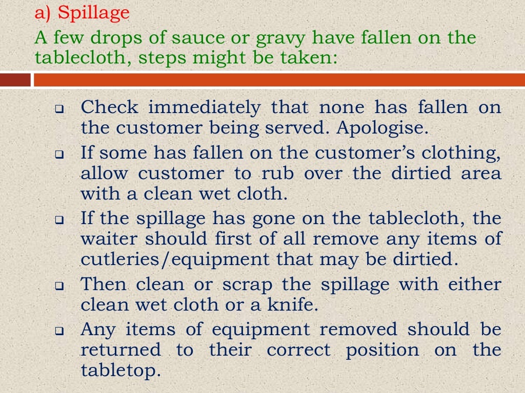 FOOD AND BEVERAGE PERSONNEL ATTRIBUTES, SKILLS AND KNOWLEDGE