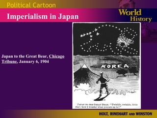 Political Cartoon Imperialism in Japan Japan to the Great Bear,  Chicago Tribune , January 6, 1904 