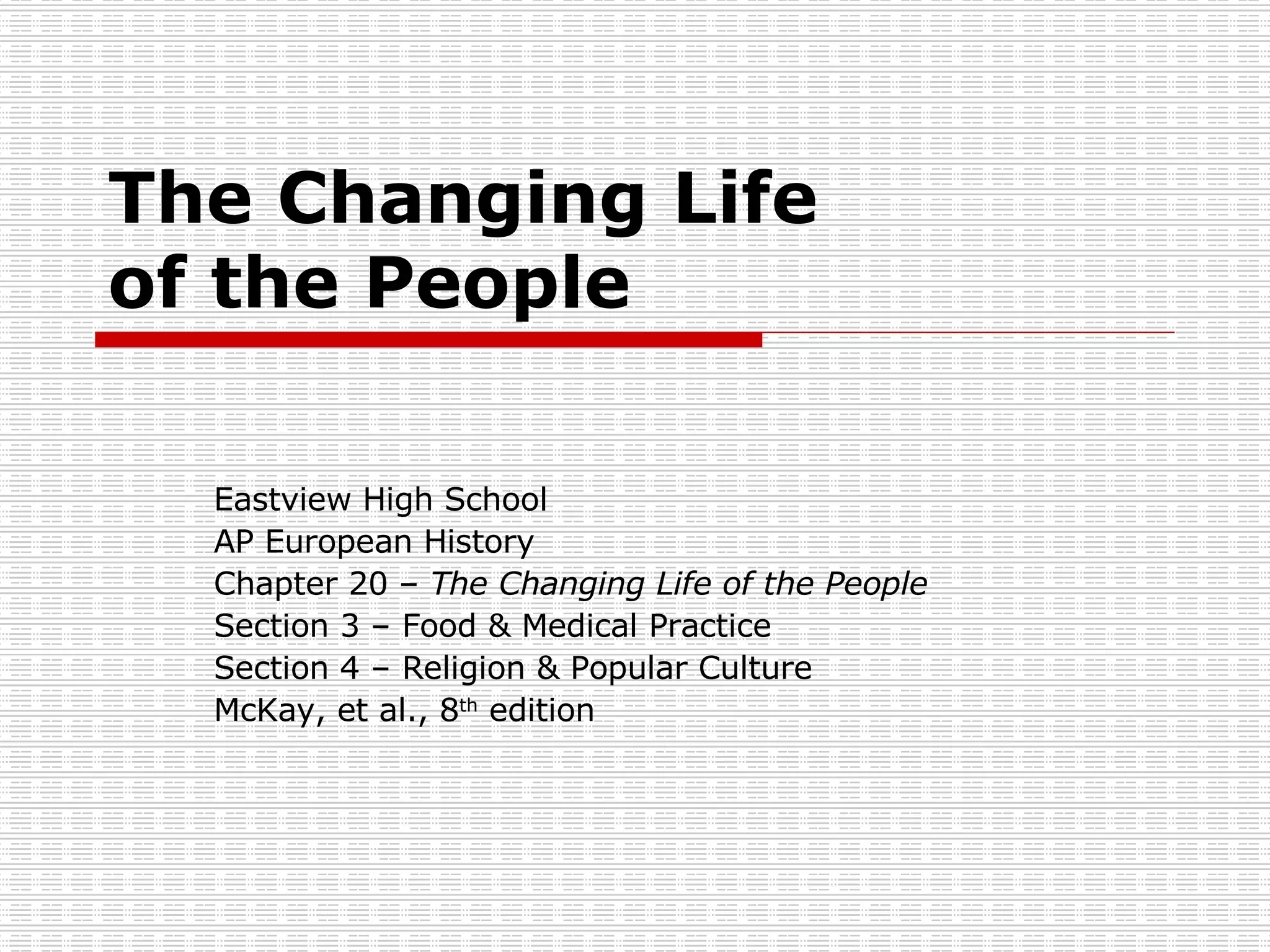 Ch20 Sections 3 & 4 Notes | PPT