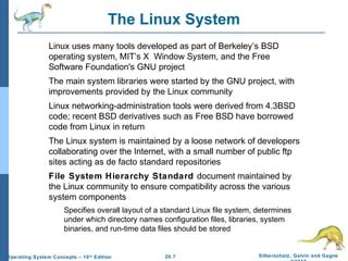 Ch20 the linux systems | PPT