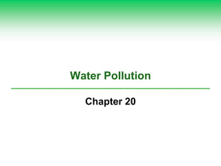Water Pollution
Chapter 20
 