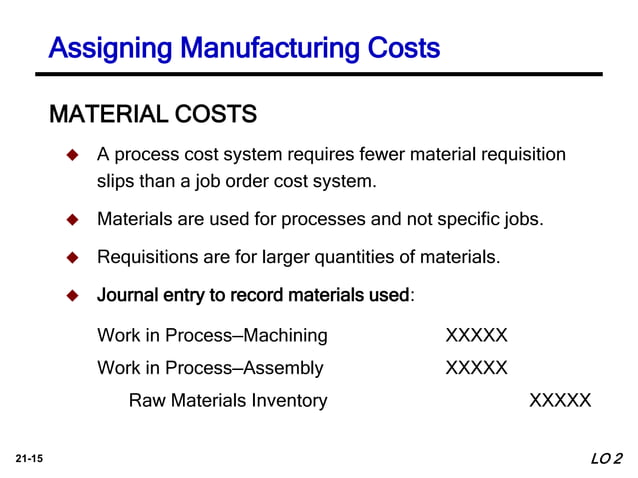 Ch21 Process Costing Managerial Accounting Pptx