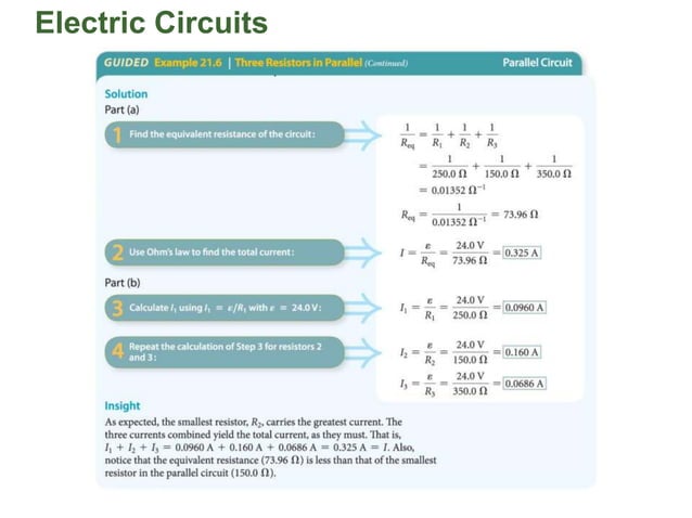 ch_21_PPT_lecture for physics resitor in series and parallel circuit | PPT