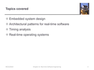 Ch21 - Real Time Software Engineering | PPTX