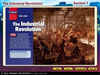 The Industrial Revolution Section 1
 