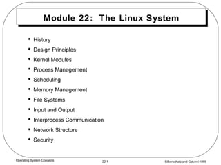 Module 22:  The Linux System ,[object Object],[object Object],[object Object],[object Object],[object Object],[object Object],[object Object],[object Object],[object Object],[object Object],[object Object]