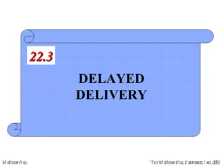 DELAYED DELIVERY 22.3