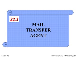 MAIL TRANSFER AGENT 22.5