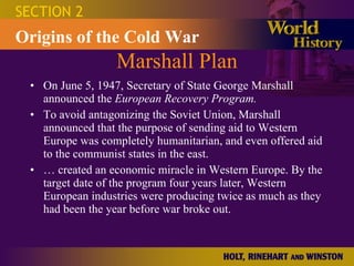 Ch 22.2 Origins of the Cold War | PPT