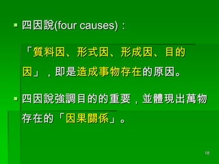 ? f(four causes)
|ʽγĿ
򡹣ڵԭ

? f{ĿĵҪKwFf
ڵġPS
18

 