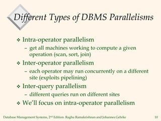 Parallel Database description in database management | PPT