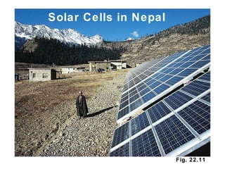 Fig. 22.11 Solar Cells in Nepal 