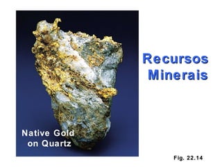 Fig. 22.14 Recursos  Minerais Native Gold  on Quartz 