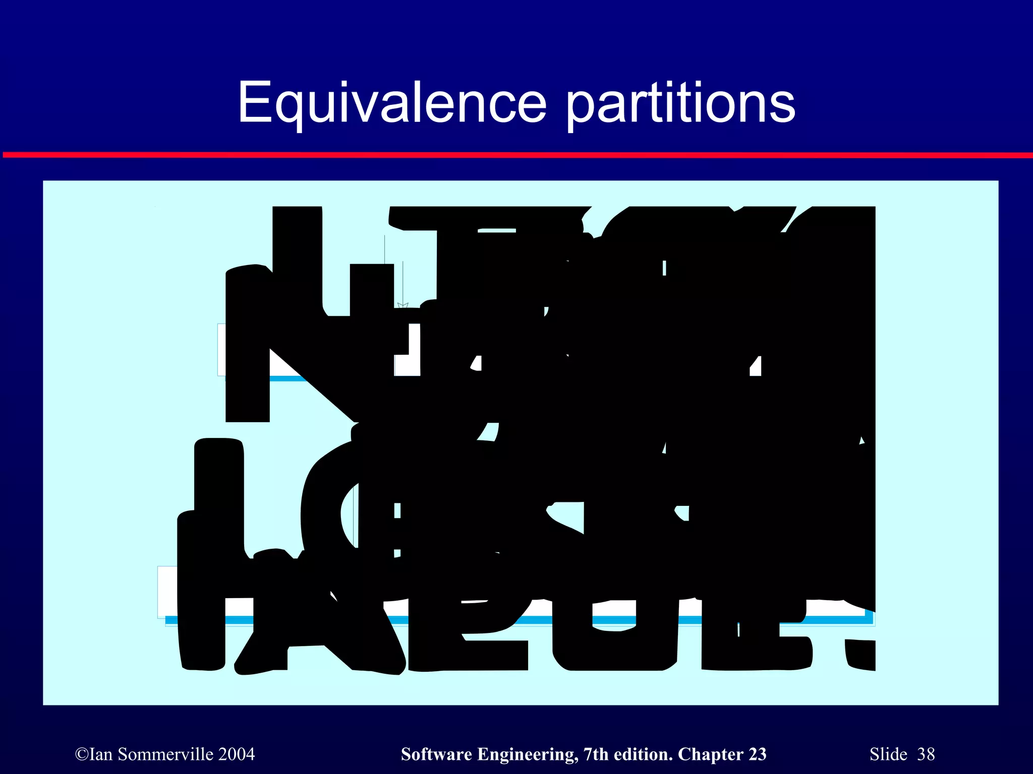 Equivalence partitions 