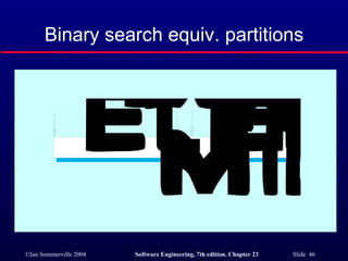 Binary search equiv. partitions 