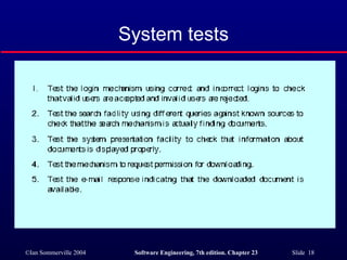System tests 