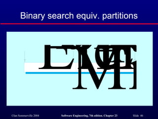 Binary search equiv. partitions 