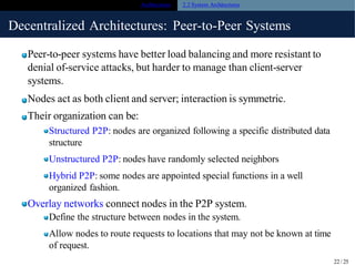 Comprehensive Overview of Distributed System Architectures and Styles | PDF