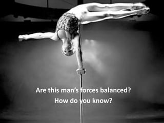 Are this man’s forces balanced?How do you know?