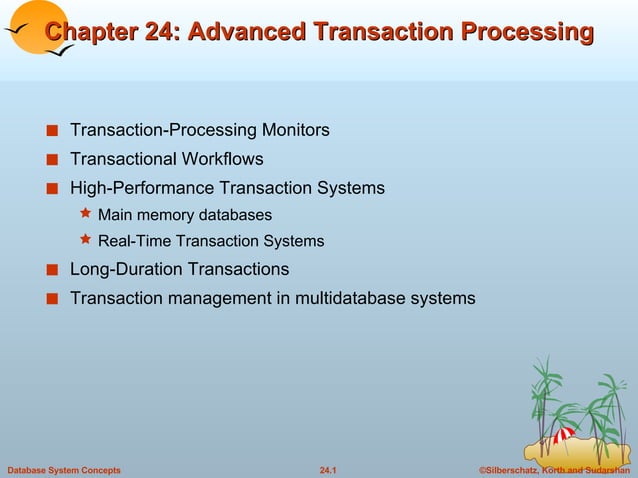24. Advanced Transaction Processing in DBMS | PPT