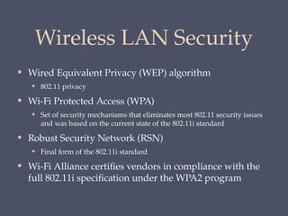 Chapter 24 Wireless Network Security Systems | PPTX