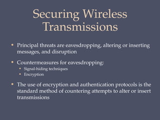 Chapter 24 Wireless Network Security Systems | PPTX