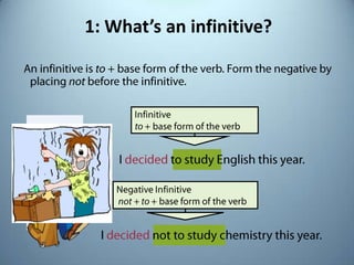 1: What’s an infinitive?
 