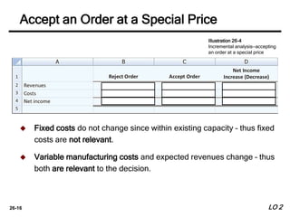 Chapter 26 Incremental Analysis and Capital Budgeting | PPTX
