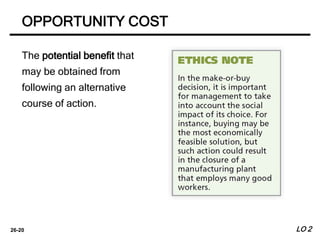 Chapter 26 Incremental Analysis and Capital Budgeting | PPTX